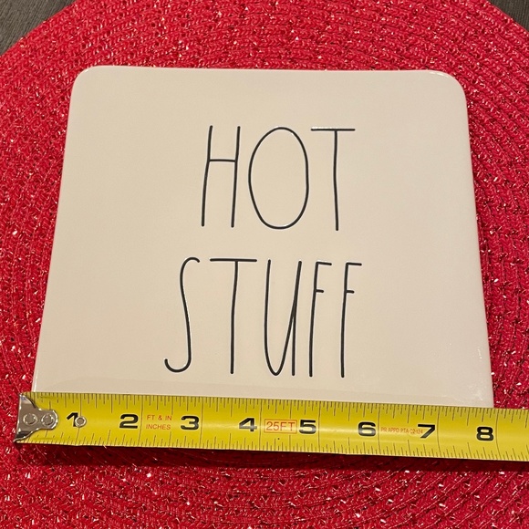 Rae Dunn HOT STUFF Trivet - Picture 3 of 3